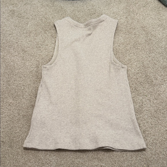 Madewell Ribbed Front Button Vest - Picture 3 of 4